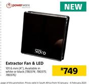 Power Worx Extractor Fan & LED