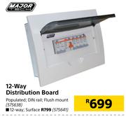 Major Tech 12 Way Distribution Board