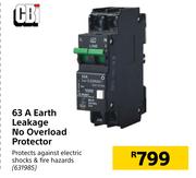 CBI 63A Earth Leakage No Overload Protector
