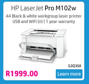 HP Laser Jet Pro Printer M102w(G3Q35A)