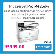 HP Laser Jet Pro Printer M426dw(F6W13A)