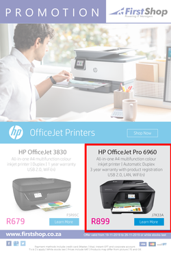 First Shop : HP Printer Promo (19 Nov - 26 Nov 2019), page 1