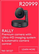 Logitech Rally Premium Camera With Ultra-HD Imaging System & Automatic Camera Control 960-001227