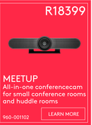 Logitech Meetup All in One Conference Cam For Small Coference Rooms And Huddle Rooms 960-001102