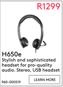Logitech H650e Stereo USB Headset 960-000519