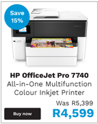 HP Officejet Pro 7740 All-In-One Multifunction Colour Inkjet Printer 