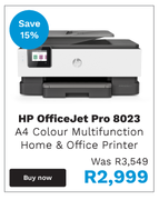 HP Officejet Pro 8023 A4 Colour Multifunction Home & Office Printer