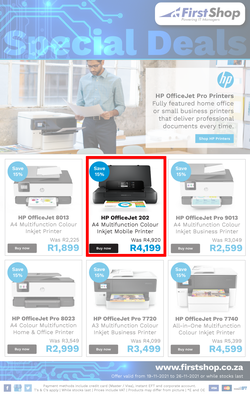 First Shop : HP Printer Promo (19 November - 26 November 2021), page 1
