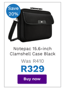 Targus Notepac 15.6 Inch Clamshell Case (Black)