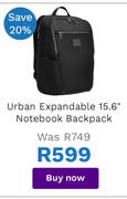 Targus Urban Expandable 15.6" Notebook Backpack