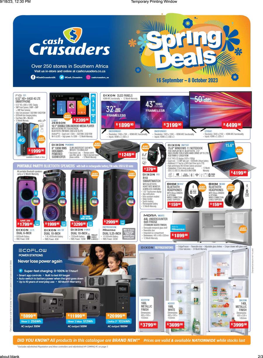 Cash Crusaders Spring Deals 16 September 08 October 2023 M   110002 .900x10000 Q75 