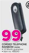 Bell Corded Telephone Rainbow 58200