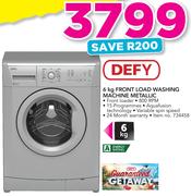 Defy 6kg Front Load Washing Machine Metallic