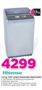 Hisense 13kg Top Load Washing Machine