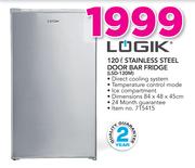 Logik 120Ltr Stainless Steel Door Bar Fridge LSD-120M/
