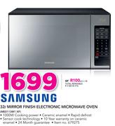 Samsung 32Ltr Mirror Finish Electronic Microwave Oven ME0113M1 XF