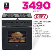 Defy 2 Piece 60cm Oven and Hob Cooking Set DBO 458-Per Set