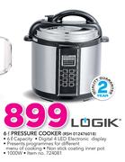 Logik 6Ltr Pressure Cooker RSH 012476018