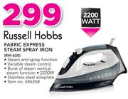 Russell Hobbs 2200W Fabric Express Steam Spray Iron RHI-628