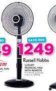 Russell Hobbs Luxury Pedestal Fan with Remote