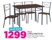 Tilo 5 Piece Dinette Set