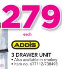 Addis 3 Drawer Unit-Each