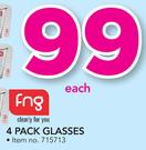Fng 4 Pack Glasses-Each