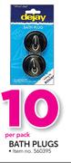 Dejay Bath Plugs-Per Pack
