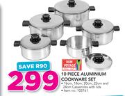 Bon Voyage 10 Piece Aluminium Cookwrae Set-Per Set