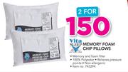 Vita Sleep Memory Foam Chip Pillows-For 2