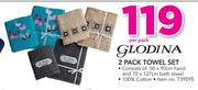 Glodina 2 Pack Towel Set-Per pack