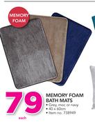 Memory Foam Bath Mats-Each