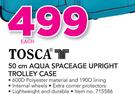 Tosca 50cm Aqua Spaceage Upright Trolley Case-Each