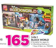 Grafix 3 In 1 Block World