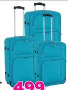 Tosca 50cm Aqua Spaceage Upright Trolley Case-Each