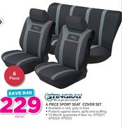 Stingray 6 Piece Sport Seat Cover Seat-Per Set