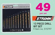 Stramm 13 Piece Drill Bit Set-Per Set