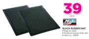 Moto Quip Black Rubber Mat-Each