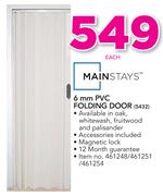 Mainstays 6mm PVC Folding Door-Each
