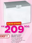 Defy 195Ltr White Chest Freezer DMF470
