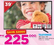 Telefunken 39" Full HD LED TV TLEDD-39FHD A