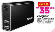 Energizer 5600mAh Power Bank UE5610-BLK