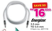 Energizer 3.5mm To 3.5mm Cable