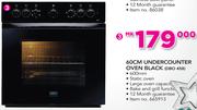 Defy 60m Undercounter Oven Black DBO458