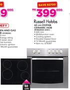 Russell Hobbs 60Cm Oven & Ceramic Hob RHB6806S 604C