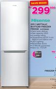 Hisense 299Ltr Metallic Bottom Freezer Fridge H299BME