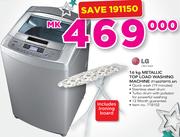 LG 16Kg Metallic Top Load Washing Machine T1603TEFTS AF