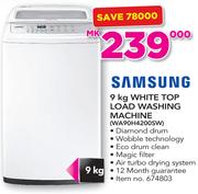 Samsung 9Kg White Top Load Washing Machine WA90H4200SW