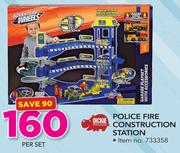 Adventure Wheels Police Fire Construction Station-Per Set