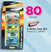Adventure Wheels 5 Pack Car Set-Per Set